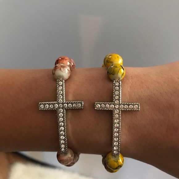 Stretchy Cross Bracelets - Picture 2 of 5